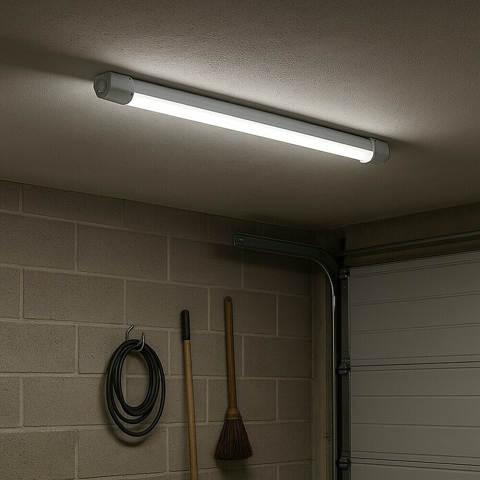 Eglo Svetilka za vlažne prostore Slim  (16 W, Do x Š x V: 65 x 5,8 x 5,5 cm, Bela, Nevtralno bela) | 3095 - Kellerlicht | CAKA - Zweckleuchten | CAK - Technisches Licht | CA - Beleuchtung | C - Elektro | BAUHAUS
