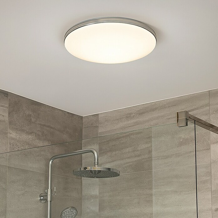 Eglo connect.z Plafón LED redondo Maltignano-Z (18,5 W, Ø x Al: 38 x 8,2 cm, Plata, RGBW) | BAUHAUS