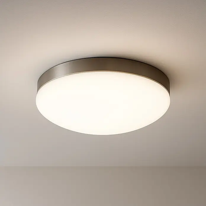 Tween Light Deckenleuchte rund Ruffano - 60 W, E27 - Eine runde Deckenleuchte mit einem schlichten, modernen Design, das sich gut in jeden Raum einfügt. Der Lampenschirm ist aus mattem Glas.