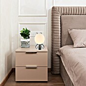 Globo LED-Tischleuchte (4 W, Fassung: E14, Lichtfarbe: Warmweiß, Farbe Korpus: Nickel matt)