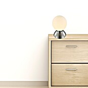 Globo LED-Tischleuchte (4 W, Fassung: E14, Lichtfarbe: Warmweiß, Farbe Korpus: Nickel matt)