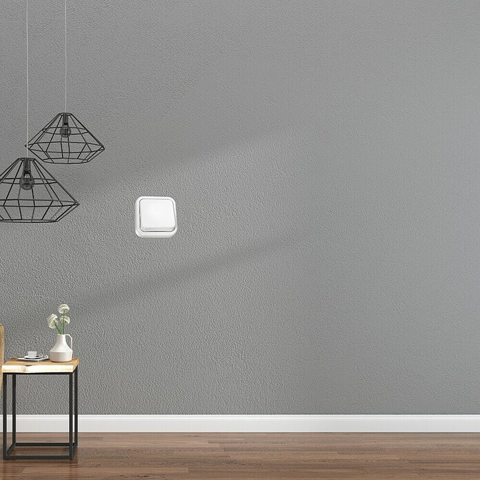 Fontini Kristal Interruptor/Conmutador (Blanco, Plástico, En pared, 1 ud.)