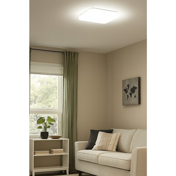 Eglo Plafón LED Giron (11 W, Blanco)