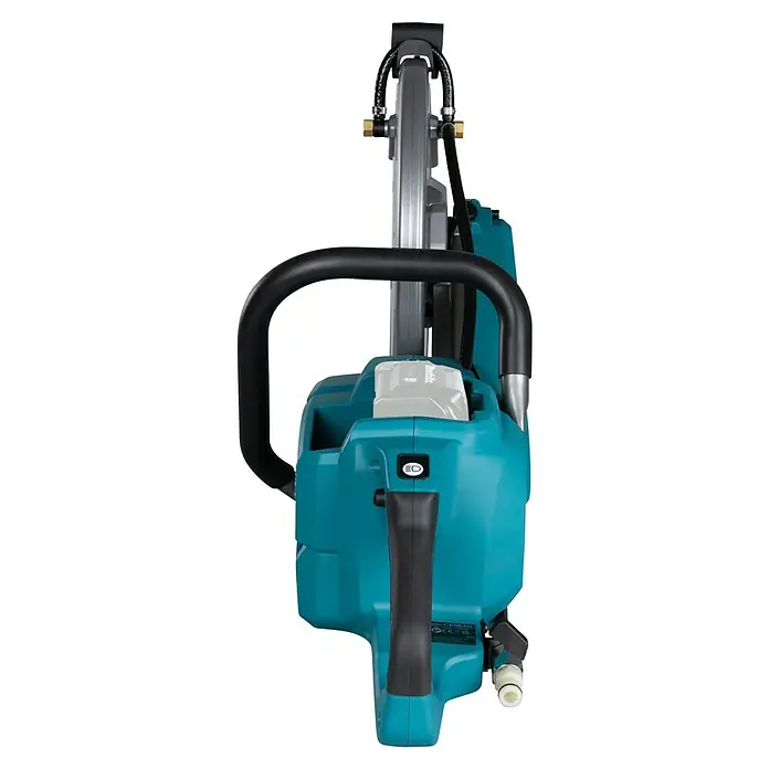 Makita XGT 40V max. Akku-Trennschleifer CE004GZ - Ohne Akku - Nahaufnahme der Makita CE004G Akku-Betontrennsäge, robust und leistungsstark für professionelle Anwendungen.