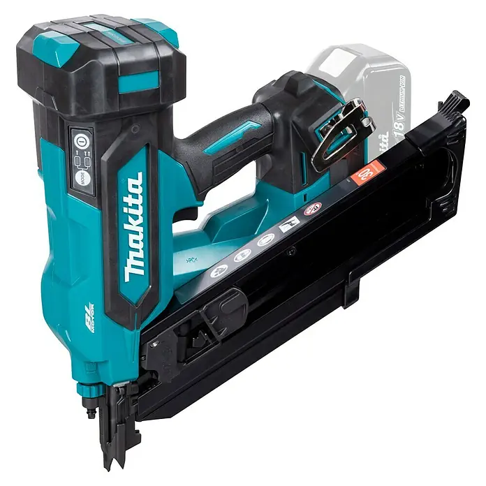 Makita LXT 18V Clavadora de batería DBN900ZK - 18 V, Sin batería - Clavadora inalámbrica Makita, una herramienta potente para un clavado de precisión, ideal para profesionales y aficionados al bricolaje.