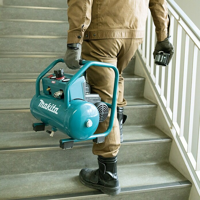 Makita XGT 40V max. Compresor de batería AC001GZ (40 V, Sin batería, 9,3 bar) | BAUHAUS