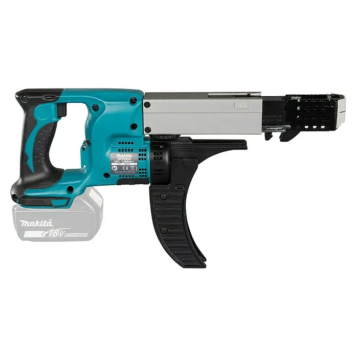 Makita LXT 18V Atornillador para placas de yeso de batería DFR550Z - 18 V, Sin batería, 4.000 r.p.m. - Atornillador para paneles de yeso sin cable Makita DFR550 con accesorio de cargador para atornillar de forma eficiente y rápida. Para profesionales.