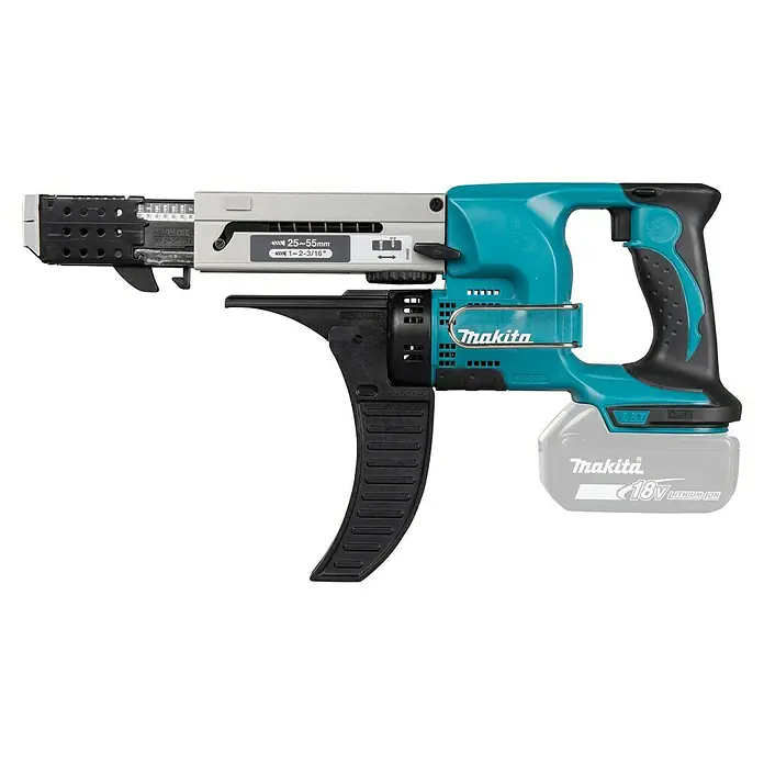 Makita LXT 18V Atornillador para placas de yeso de batería DFR550Z - 18 V, Sin batería, 4.000 r.p.m. - Atornillador inalámbrico Makita, un modelo con cargador de tornillos, ideal para un trabajo rápido y eficiente en obras.