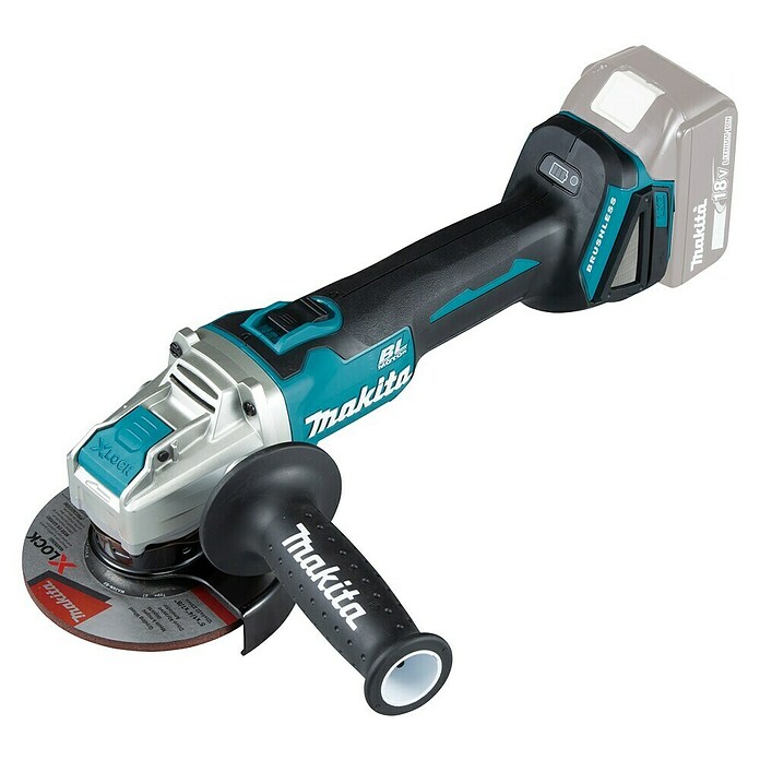 Makita LXT 18V Amoladora angular de batería DGA521 (18 V, Sin batería, Diámetro disco: 125 mm) | BAUHAUS