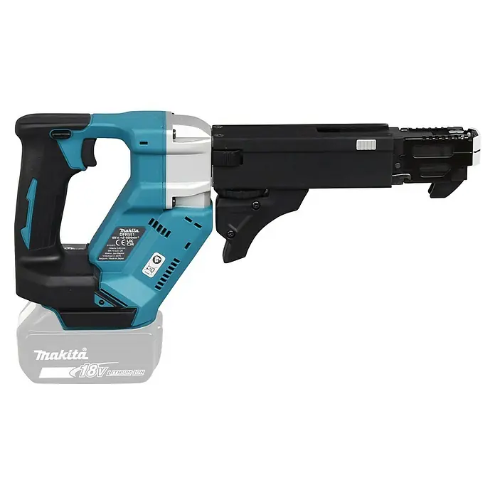 Makita LXT 18V Atornillador para placas de yeso de batería DFR551Z - 18 V, Sin batería, 6.000 r.p.m. - Un atornillador de cargador inalámbrico Makita DFR551, diseñado para un atornillado eficiente, con una batería de iones de litio de 18V para un uso prolongado.