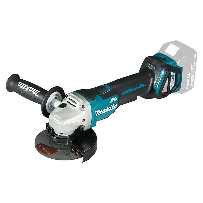 Makita LXT 18V Amoladora angular de batería DGA515 - 18 V, Sin batería, Diámetro disco: 125 mm - Amoladora angular a batería Makita con batería potente para un rectificado flexible sin cables.