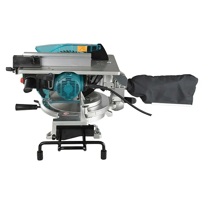 Makita Sierra ingletadora LH1040F - 1.650 W, Diámetro hoja de sierra: 260 mm, Número de revoluciones de marcha en vacío: 0 r.p.m. - 4.800 r.p.m. - Aquí tienes una imagen de una sierra de mesa precisa, una herramienta indispensable para trabajos de madera y proyectos de bricolaje.