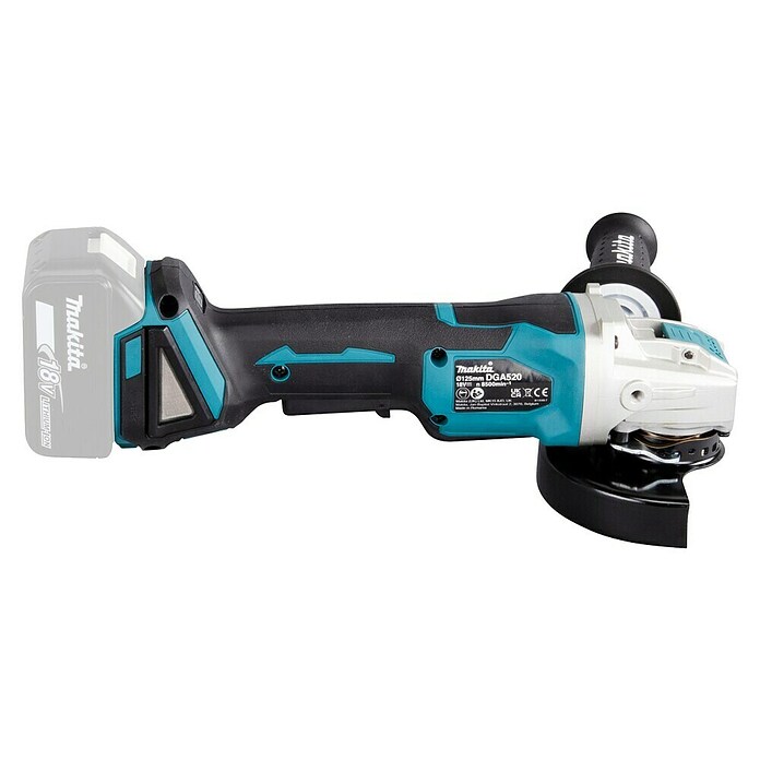 Makita LXT 18V Amoladora angular de batería DGA520Z (18 V, Sin batería, Diámetro disco: 125 mm) | BAUHAUS