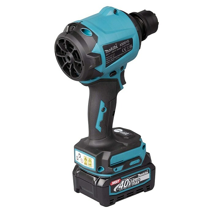 Makita XGT 40V max. Soplador de batería AS001G (40 V, 1 batería, Velocidad: 200 m/s) | BAUHAUS