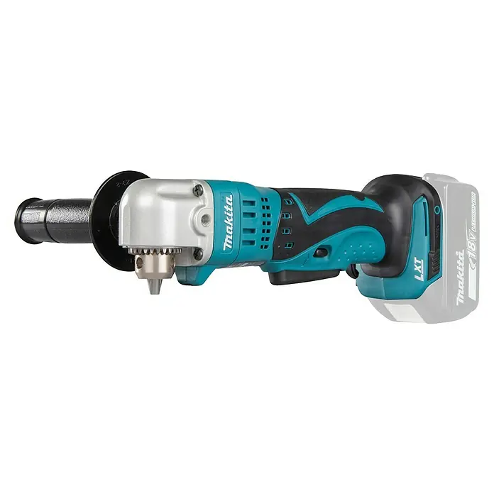 Makita LXT 18V Taladro angular de batería DDA350 -  - Imagen de un taladro angular inalámbrico Makita, perfecto para lugares de difícil acceso, con un diseño robusto para uso profesional.