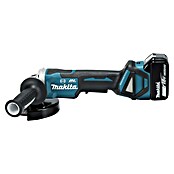 Makita LXT 18V Amoladora angular de batería DGA517 (18 V, 2 baterías, 5 Ah, Diámetro disco: 125 mm) | BAUHAUS