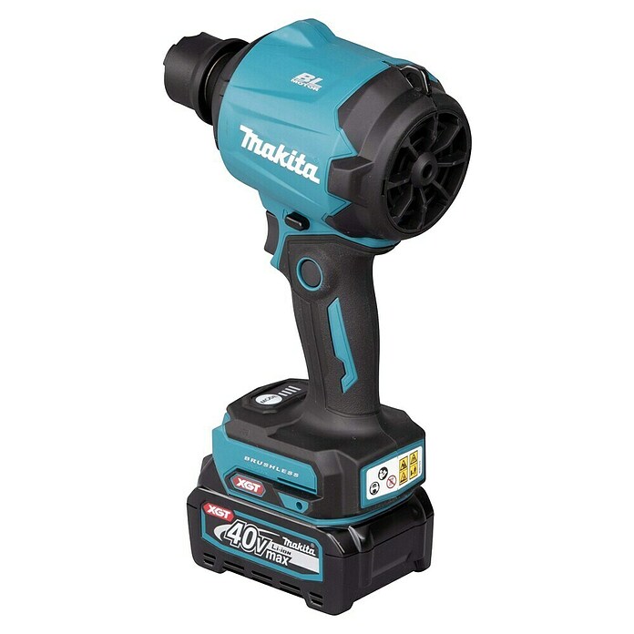 Makita XGT 40V max. Soplador de batería AS001G (40 V, 1 batería, Velocidad: 200 m/s) | BAUHAUS