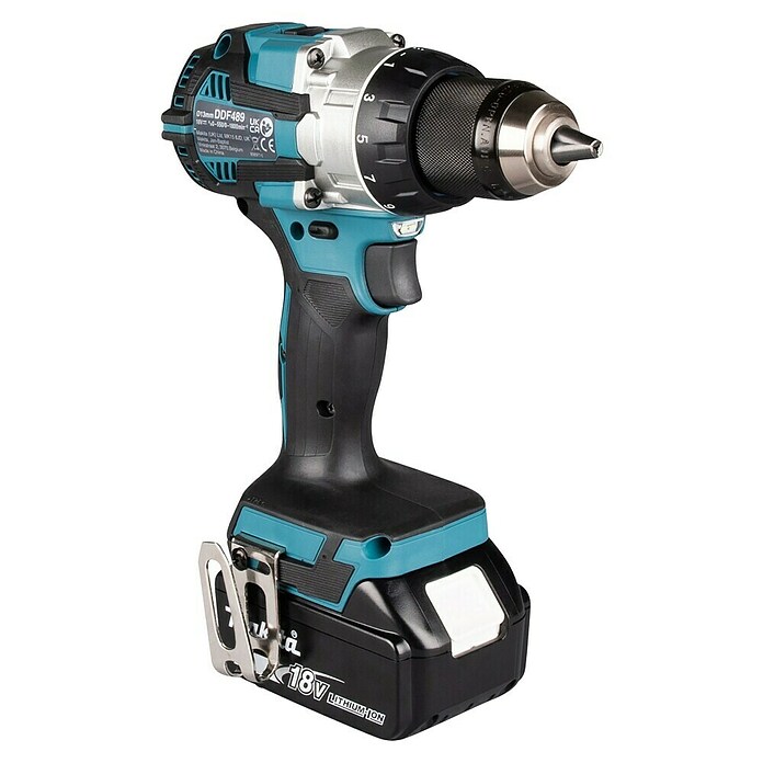Makita LXT 18V Taladro atornillador de batería DDF489 (18 V, 2 baterías, 73 Nm) | BAUHAUS