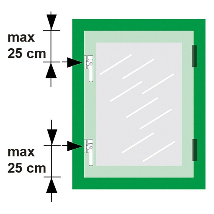 Axa Raamgreep rechts type 3329 (Zilver, Aluminium) | BAUHAUS