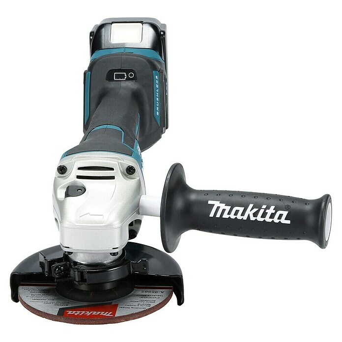 Makita LXT 18V Amoladora angular de batería DGA517 (18 V, 2 baterías, 5 Ah, Diámetro disco: 125 mm) | BAUHAUS