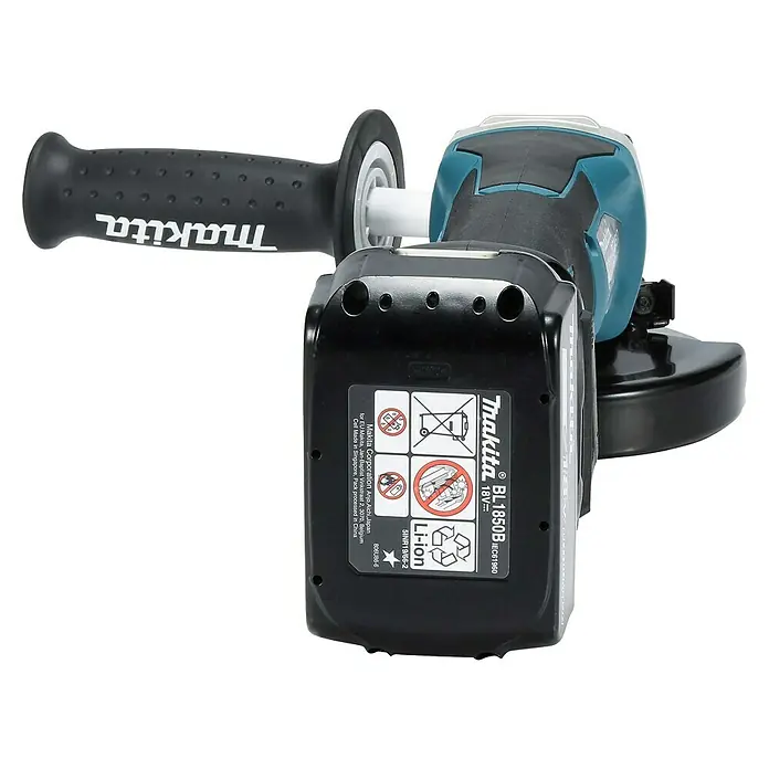 Makita LXT 18V Akku-Winkelschleifer DGA517RTJ - 2 Akkus, 5 Ah, Durchmesser Scheibe: 125 mm - Makita Akku-Winkelschleifer mit ergonomischem Griff und leistungsstarkem 18V Akku für professionelle Anwendungen in Werkstatt und Handwerk.