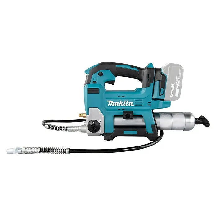 Makita LXT 18V Pistola de engrase de batería DGP180 - 18 V, Sin batería - Pistola de engrase inalámbrica Makita con un diseño robusto para aplicaciones pesadas y un agarre cómodo para un funcionamiento preciso.