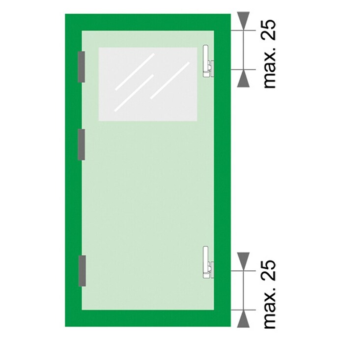 Axa Raamgreep rechts type 3327 (Zilver, Aluminium) | BAUHAUS