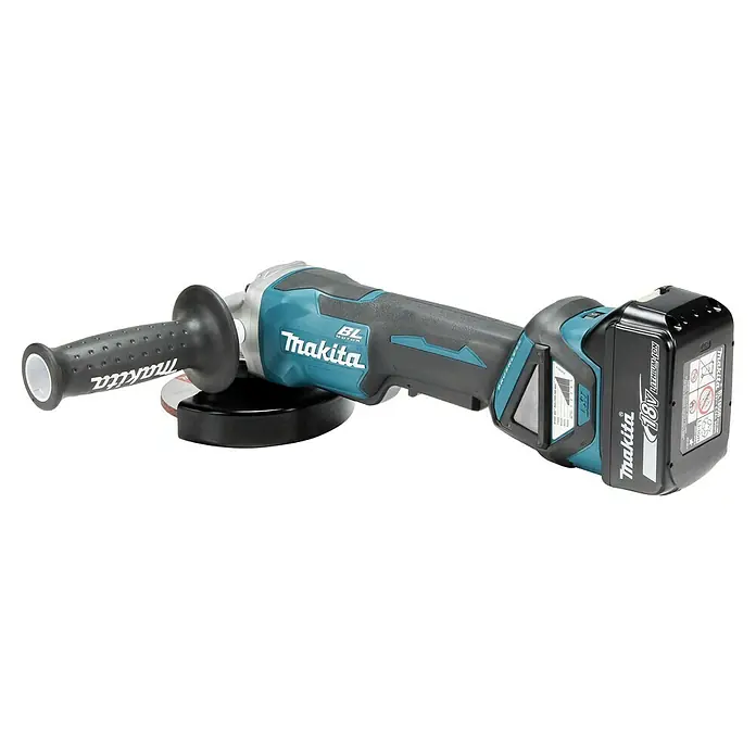 Makita LXT 18V Akku-Winkelschleifer DGA515RTJ - 2 Akkus, Durchmesser Scheibe: 125 mm - Makita Akku-Winkelschleifer mit praktischem Zusatzgriff und leistungsstarkem 18V Akku. Ideal für Bau und Handwerk.