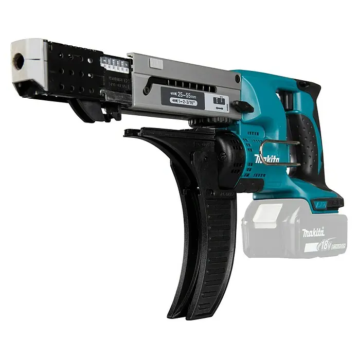 Makita LXT 18V Atornillador para placas de yeso de batería DFR550Z - 18 V, Sin batería, 4.000 r.p.m. - Atornillador de cargador inalámbrico Makita, una herramienta para atornillar de manera eficiente, ideal para trabajos de paneles de yeso.