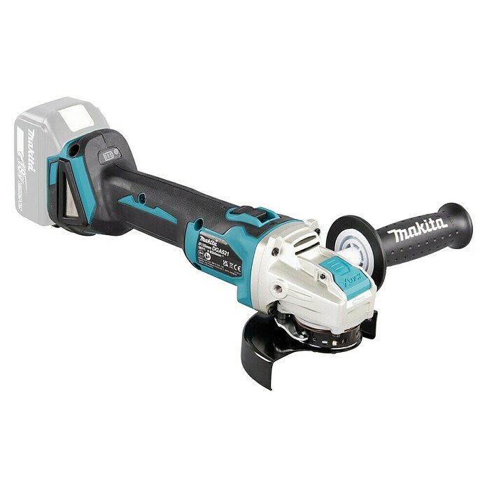 Makita LXT 18V Amoladora angular de batería DGA521 (18 V, Sin batería, Diámetro disco: 125 mm) | BAUHAUS