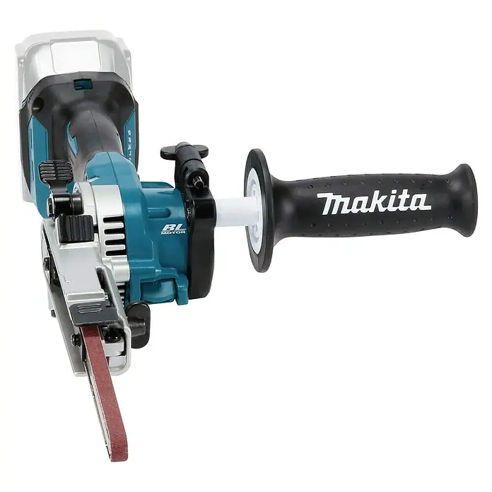 Makita LXT 18V Akku-Bandfeile DBS180Z - 18 V, Ohne Akku, Bandgeschwindigkeit: 600 m/min - 1.700 m/min - Makita Akku-Bandschleifer, ein Werkzeug für präzises Schleifen mit ergonomischem Griff und leistungsstarkem Motor.