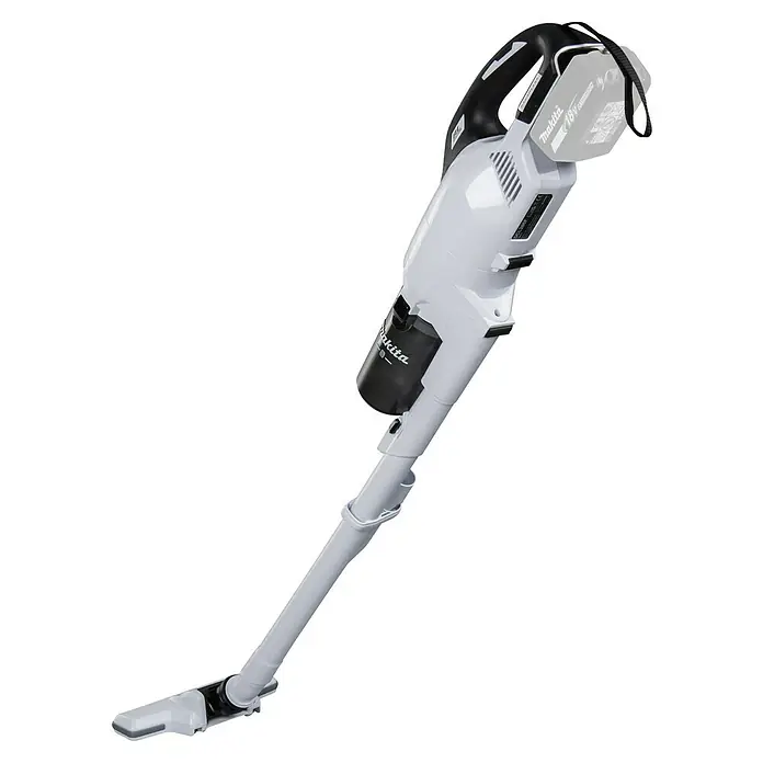 Makita LXT 18V Akku-Staubsauger mit Zykloneinheit DCL286FZW - 18 V, Ohne Akku, Behältervolumen: 0,25 l - Aufnahme des Akku-Staubsaugers Makita CL281FD, der sich durch seine leistungsstarke Reinigung und sein leichtes, kabelloses Design auszeichnet.