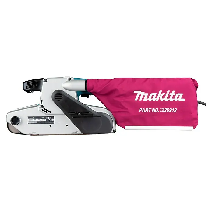 Makita Lijadora de banda eléctrica de sobremesa 9404J - 1.010 W - Lijadora de banda Makita 9404, ideal para trabajar la madera. Cuenta con un motor potente, bolsa para polvo y velocidad variable.