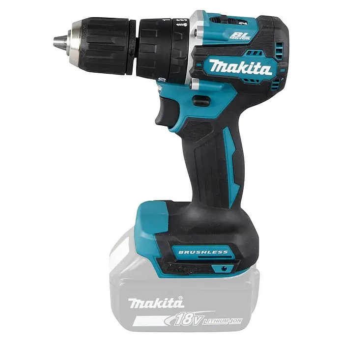 Makita LXT 18V Akku-Schlagbohrschrauber DHP487Z - 18 V, Ohne Akku, 40 Nm - Makita Akku-Bohrschrauber mit bürstenlosem Motor und 18V Lithium-Ionen Akku für kraftvolles Schrauben und Bohren.