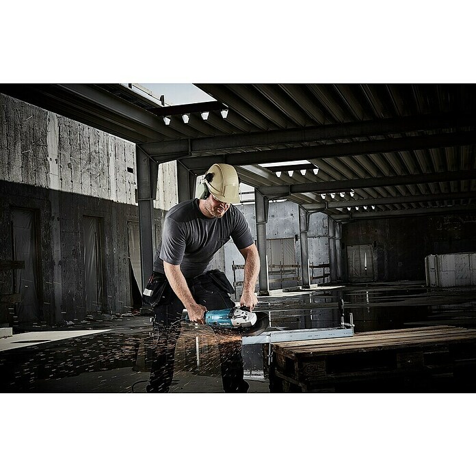 Makita Amoladora angular eléctrica GA9020RF (2.200 W, Diámetro disco: 230 mm, Número de revoluciones de marcha en vacío: 6.600 r.p.m.) | BAUHAUS