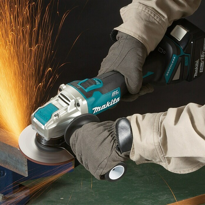 Makita LXT 18V Amoladora angular de batería DGA521 (18 V, Sin batería, Diámetro disco: 125 mm) | BAUHAUS