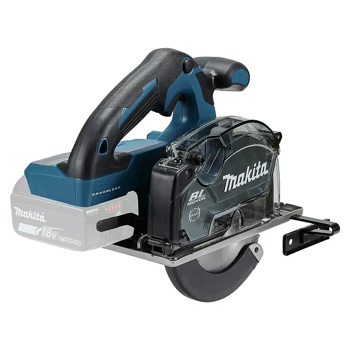 Makita LXT 18V Akku-Handkreissäge Metall DCS553Z - 18 V, Ohne Akku, Durchmesser Sägeblatt: 150 mm, 0 U/min - 4.200 U/min - Akkubetriebene Makita Tauchsäge mit bürstenlosem Motor und 18V Lithium-Ionen Akku für präzise Schnitte in verschiedenen Materialien.