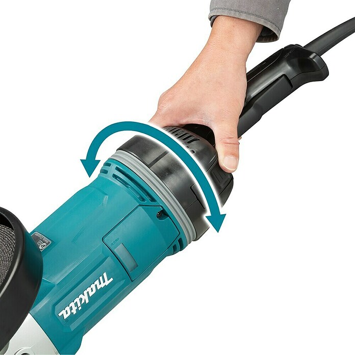 Makita Amoladora angular eléctrica GA9070X1 (2.800 W, Diámetro disco: 230 mm, Número de revoluciones de marcha en vacío: 6.600 r.p.m.) | BAUHAUS