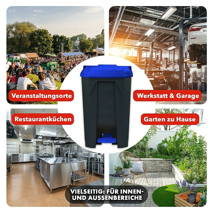 Treteimer Olaf (80 l, Kunststoff, Blau) | BAUHAUS