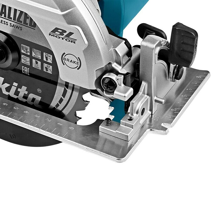 Makita LXT 18V Sierra circular de batería DHS661ZU (18 V, Sin batería, Diámetro hoja de sierra: 165 mm, 5.000 r.p.m.) | BAUHAUS