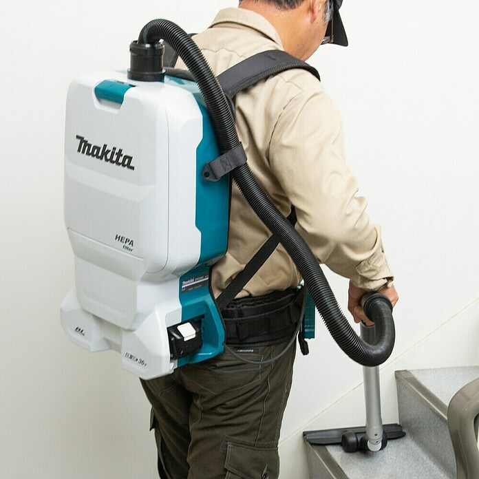 Makita LXT 18V Aspiradora con mochila de batería DVC660Z (36 V, Sin batería, Volumen de recipiente: 6 l) | BAUHAUS