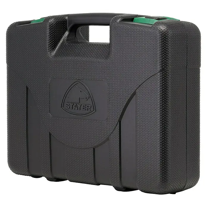 Stayer Pistola de aire caliente SUH2000EK - 2.000 W, 50 °C - 600 °C - Maletín de herramientas negro de Stayer, robusto e ideal para guardar y transportar herramientas.