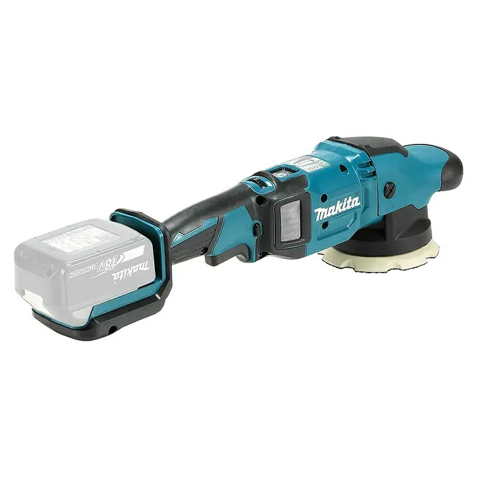 Makita LXT 18V Pulidora excéntrica de batería DPO500 - 18 V, Sin batería - La pulidora inalámbrica Makita ofrece un acabado perfecto. El diseño sin cable ofrece flexibilidad y comodidad para cualquier tarea de pulido.