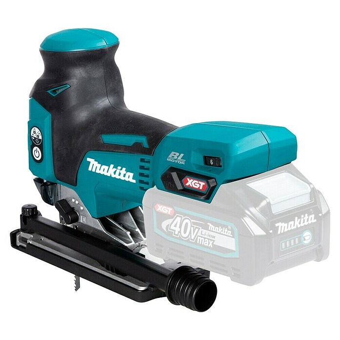 Makita XGT 40V max. Sierra de calar a batería con acción pendular JV001GZ (40 V, Sin batería, Número de carreras marcha en vacío: 800 /min - 3.500 /min) | BAUHAUS