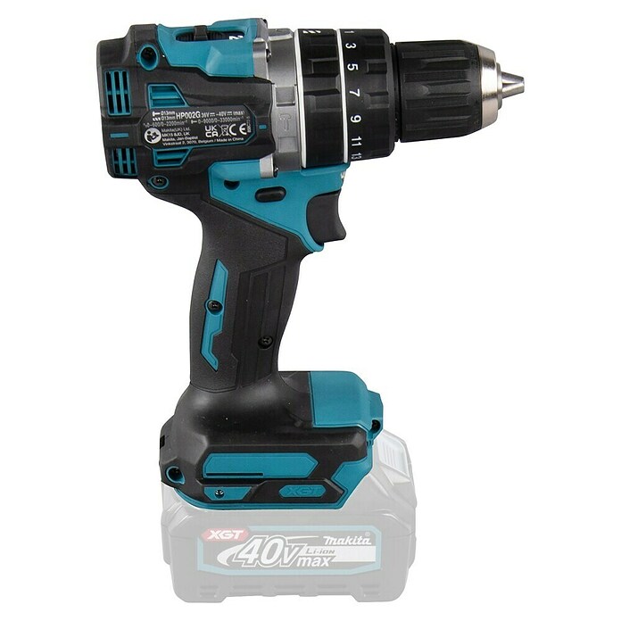 Makita XGT 40V max. Taladro atornillador percutor de batería HP002GZ (40 V, Sin batería, 64 Nm) | BAUHAUS