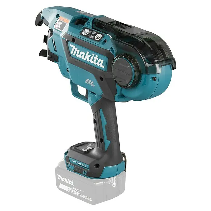 Makita LXT 18V Atadora de ferralla de batería DTR180 - 18 V, Sin batería - Herramienta de atar inalámbrica de Makita, ideal para obras. Esta herramienta permite un trabajo rápido y eficiente.