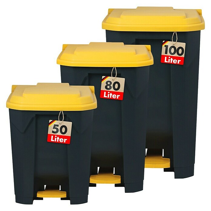 Treteimer Olaf (50 l, Kunststoff, Gelb) | BAUHAUS