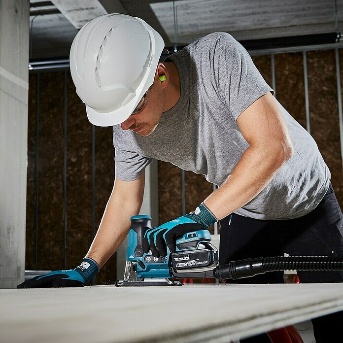 Makita LXT 18V Sierra de calar a batería con acción pendular DJV185 (18 V, 1 batería, 3 Ah, Número de carreras marcha en vacío: 800 /min - 3.000 /min) | BAUHAUS