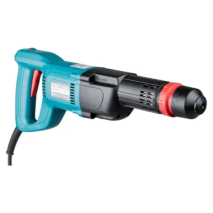 Makita Martillo combinado HK0500 - 550 W, 1,8 J, Alojamiento SDS-Plus - En la imagen, un martillo de demolición Makita HK0500 azul y negro, una herramienta para trabajos de demolición pesados en construcción.