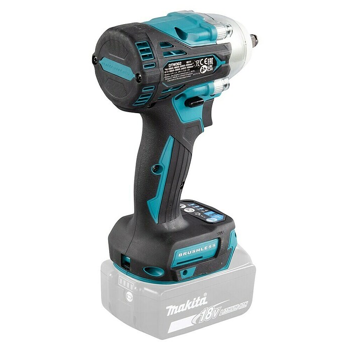 Makita LXT 18V Llave de impacto de batería DTW302 (18 V, Sin batería, 300 Nm) | BAUHAUS